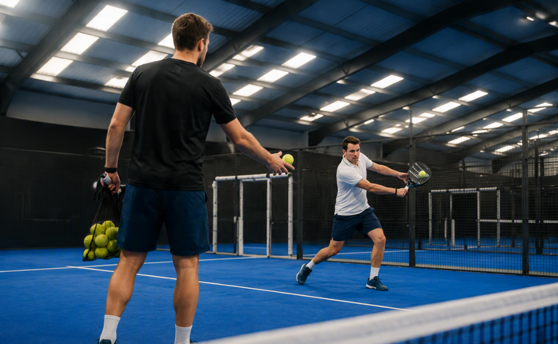Beginner padel coaching