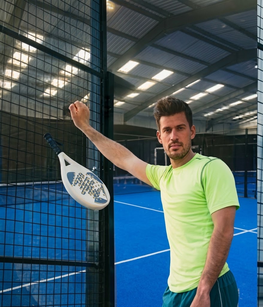 Beginner padel coaching session at Padel Play UK in North London