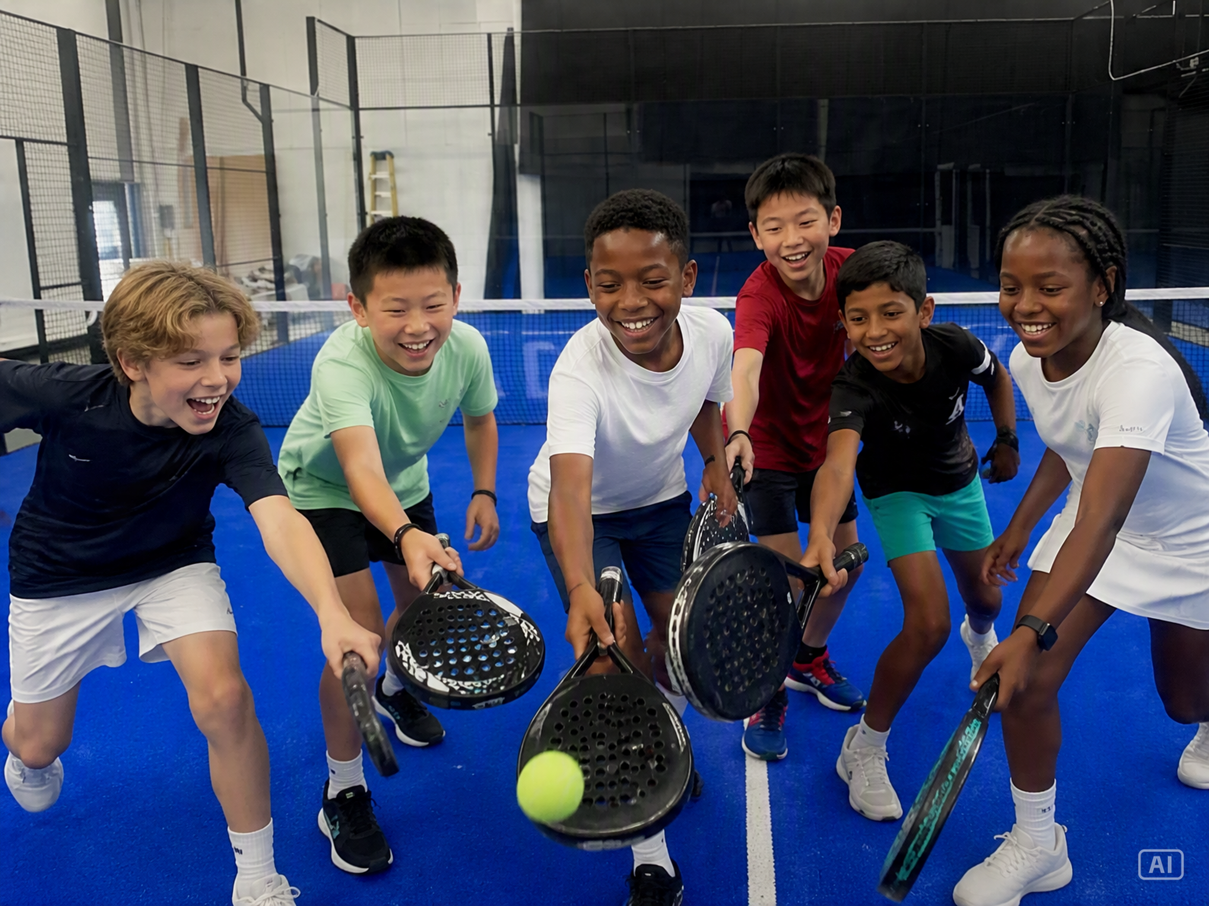 School group padel activity