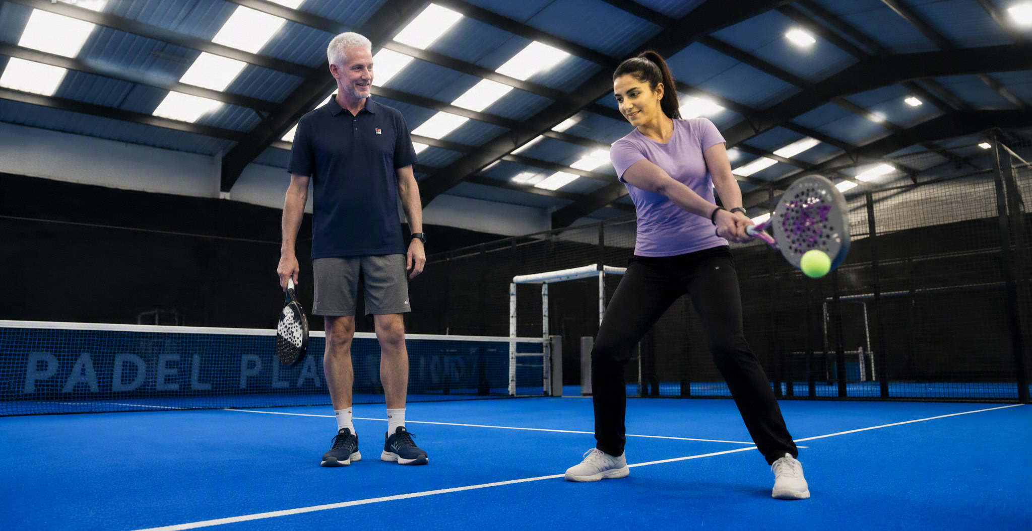 Beginner padel coaching